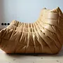 Togo Lounge Set 3-pc. Pull-Up Leather Camel Brown 3