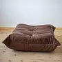 Togo Lounge Set 3-piece Pull-Up Leather Walnut Brown 7