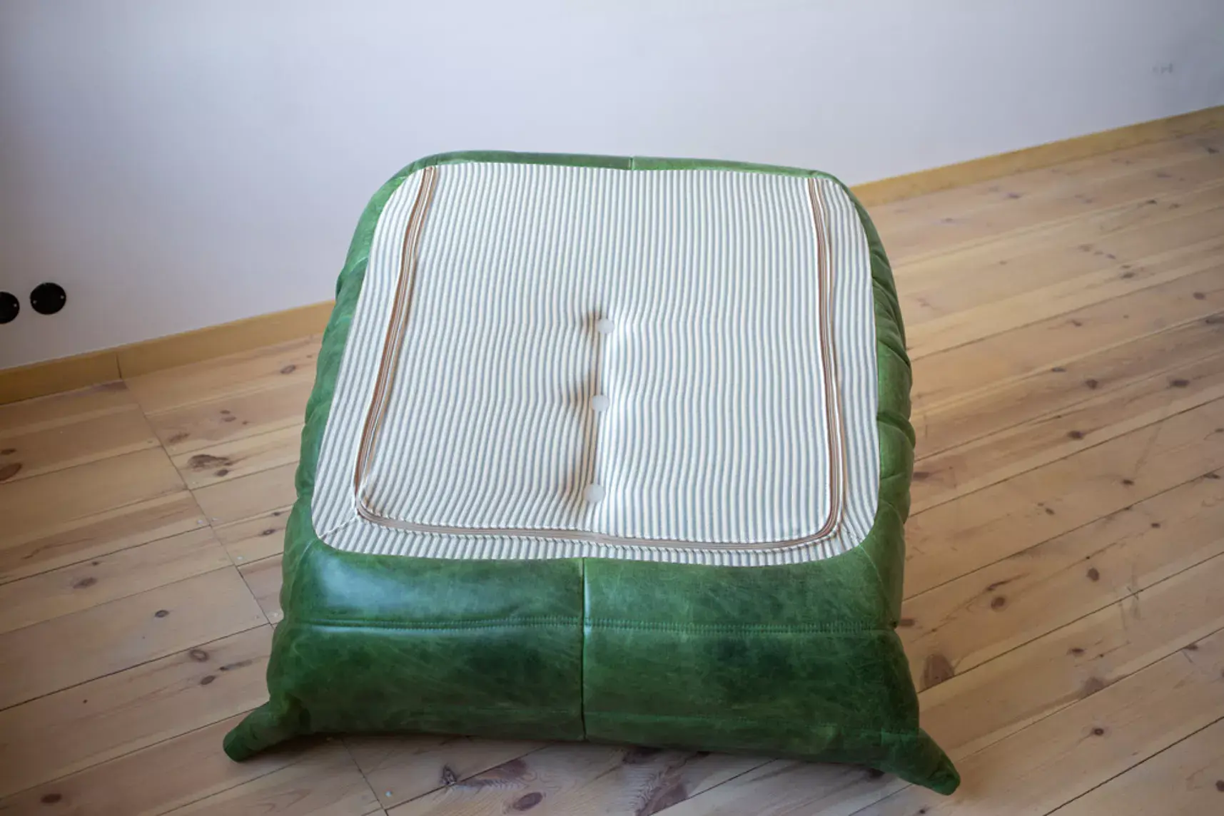 Togo Lounge Set 3-piece Pull-Up Leather Green 6