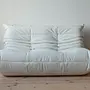 Togo Lounge Set 3-pc. Madras Leather White 1