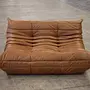 Togo Lounge Set 3-pc. Pull-up leather tobacco brown 1