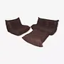 Togo Lounge Set 3-pc. Madras Leather Brown 0