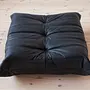 Togo Lounge Set 3-pc. Madras Leather Black 8