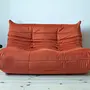Togo Lounge Set 2-tlg. Samt Orange 6