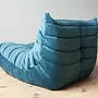 Togo Lounge Set 3-pc. Velvet Sea Blue 5