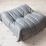 Togo Lounge Set 3-pc. Madras Leather Ash Grey 7