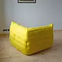 Togo Corner Sofa Textile Lemon Yellow 2