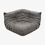 Togo Ecksofa Textil Webstoff Warmgrau 0