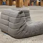Togo Corner Sofa Textile Woven Fabric Warm Grey 4