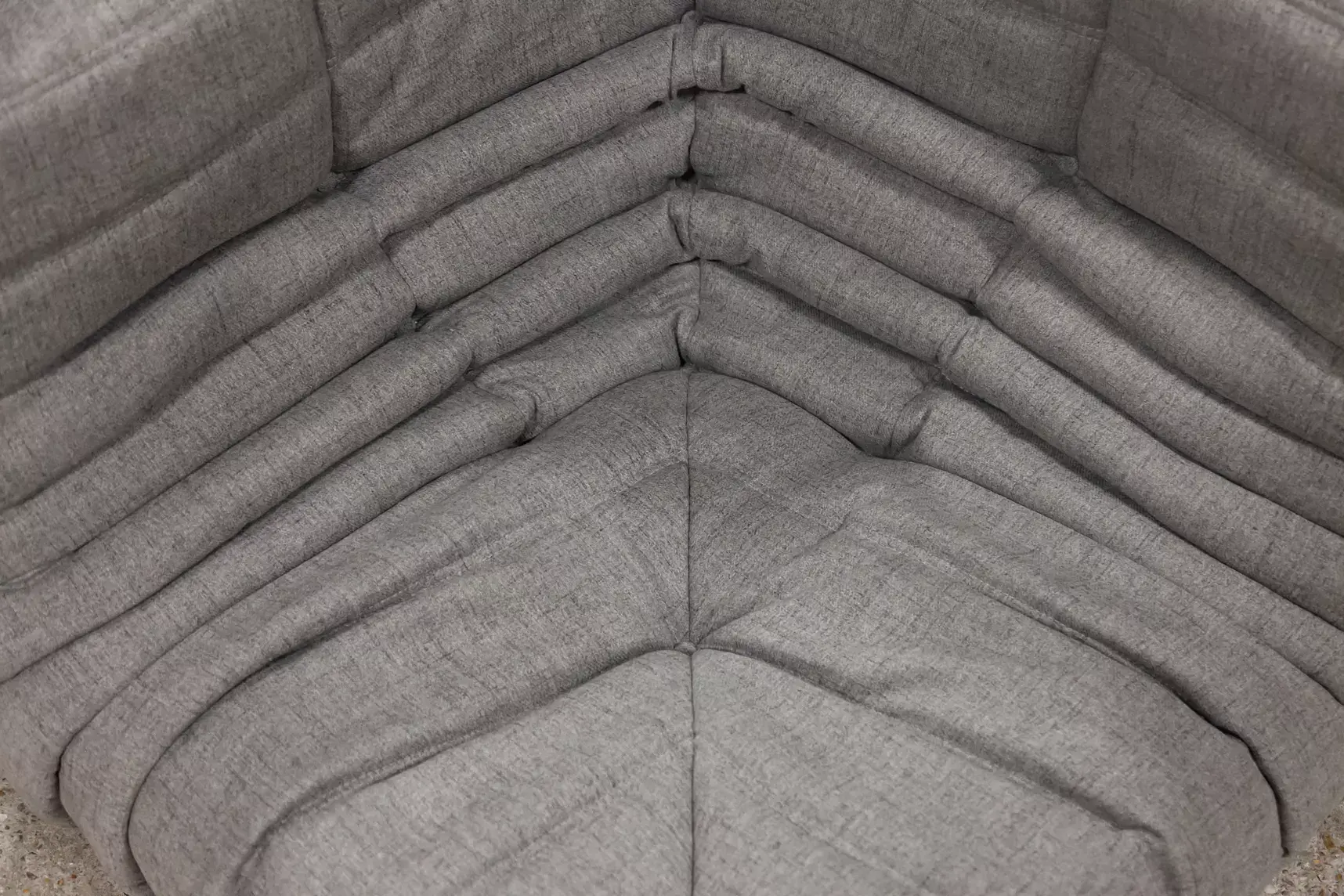 Togo Corner Sofa Textile Woven Fabric Warm Grey 8