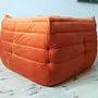 Togo Ecksofa Samt Orange 3