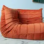 Togo Ecksofa Samt Orange 5