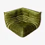 Togo Corner Sofa Velvet Olive Green 0