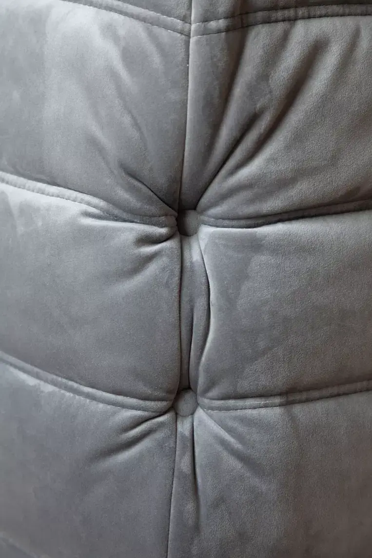 Togo corner sofa velvet silver-grey 9