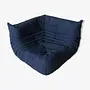Togo Ecksofa Textil Marineblau 0