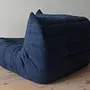 Togo Ecksofa Textil Marineblau 2
