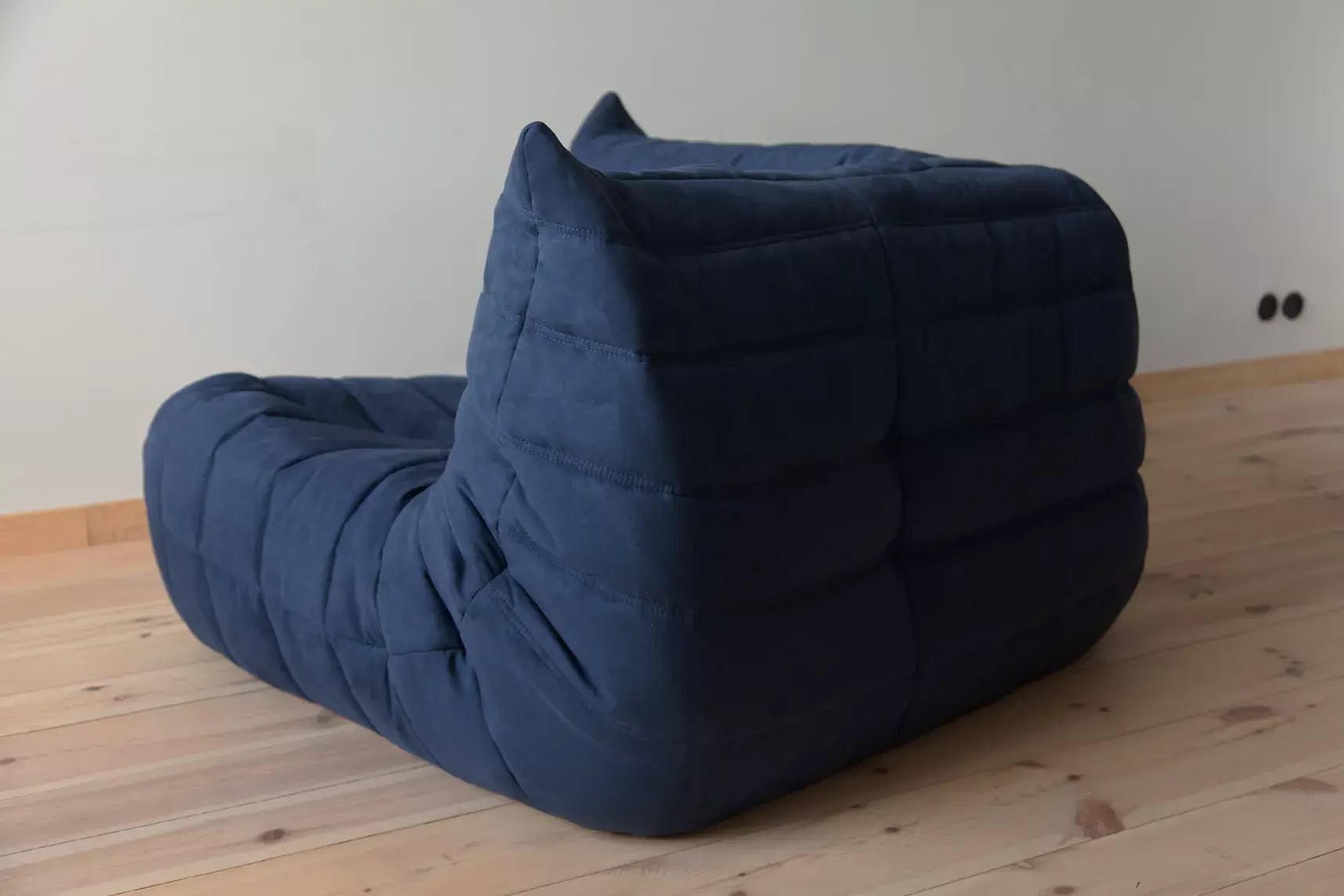 Togo Corner Sofa Fabric Navy Blue 2