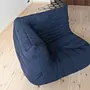 Togo Ecksofa Textil Marineblau 4