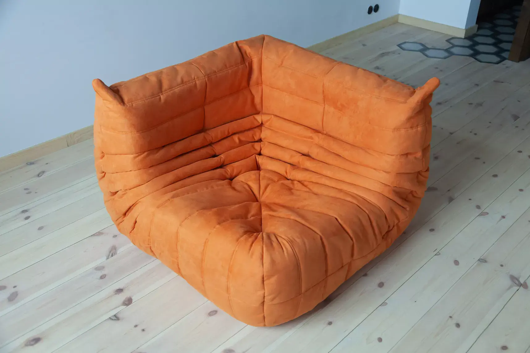 Togo Corner Sofa Textile Orange 1