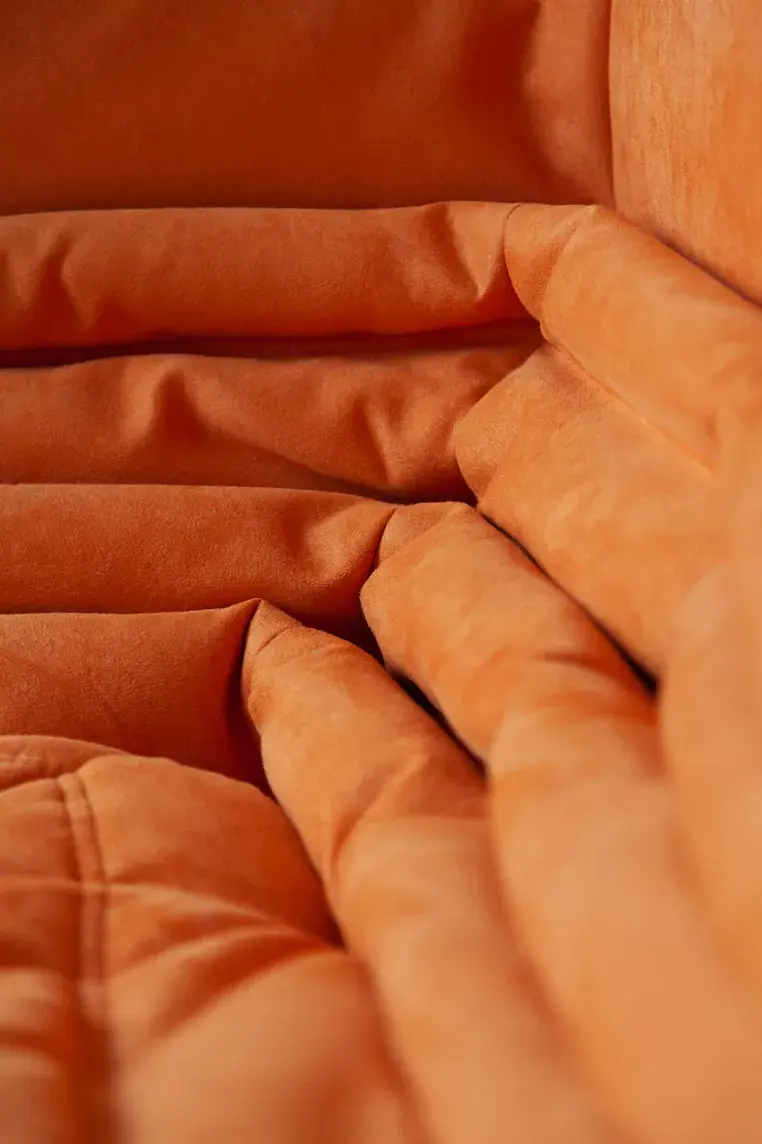Togo Corner Sofa Textile Orange 8