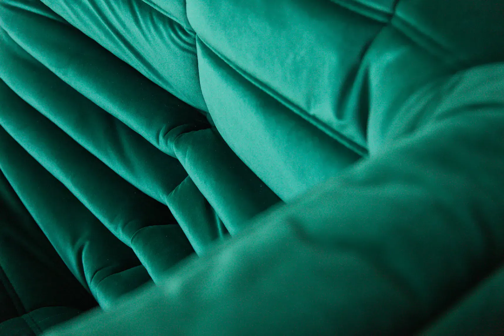 Togo Corner Sofa Velvet Emerald Green 8