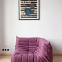 Togo Corner Sofa Textile Aubergine 9