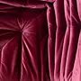 Togo Corner Sofa Velvet Burgundy 9