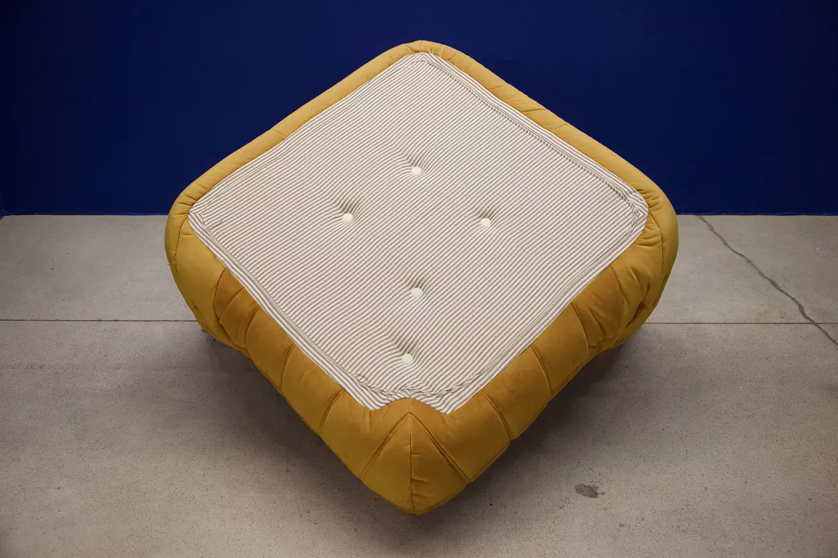 Togo Corner Sofa Velvet Mustard Yellow 6
