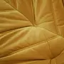 Togo Divano angolare Velluto Giallo senape 7