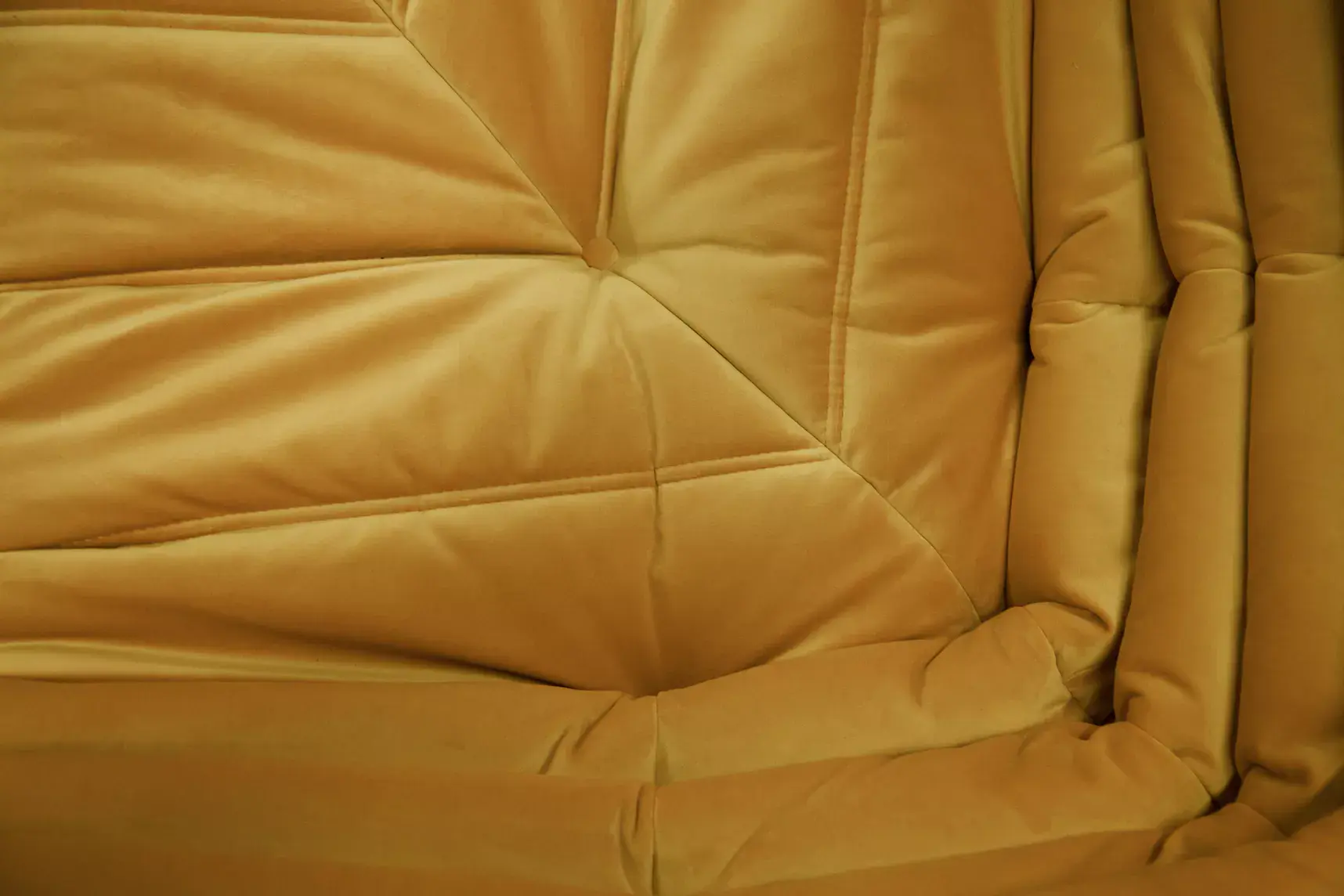 Togo Corner Sofa Velvet Mustard Yellow 8