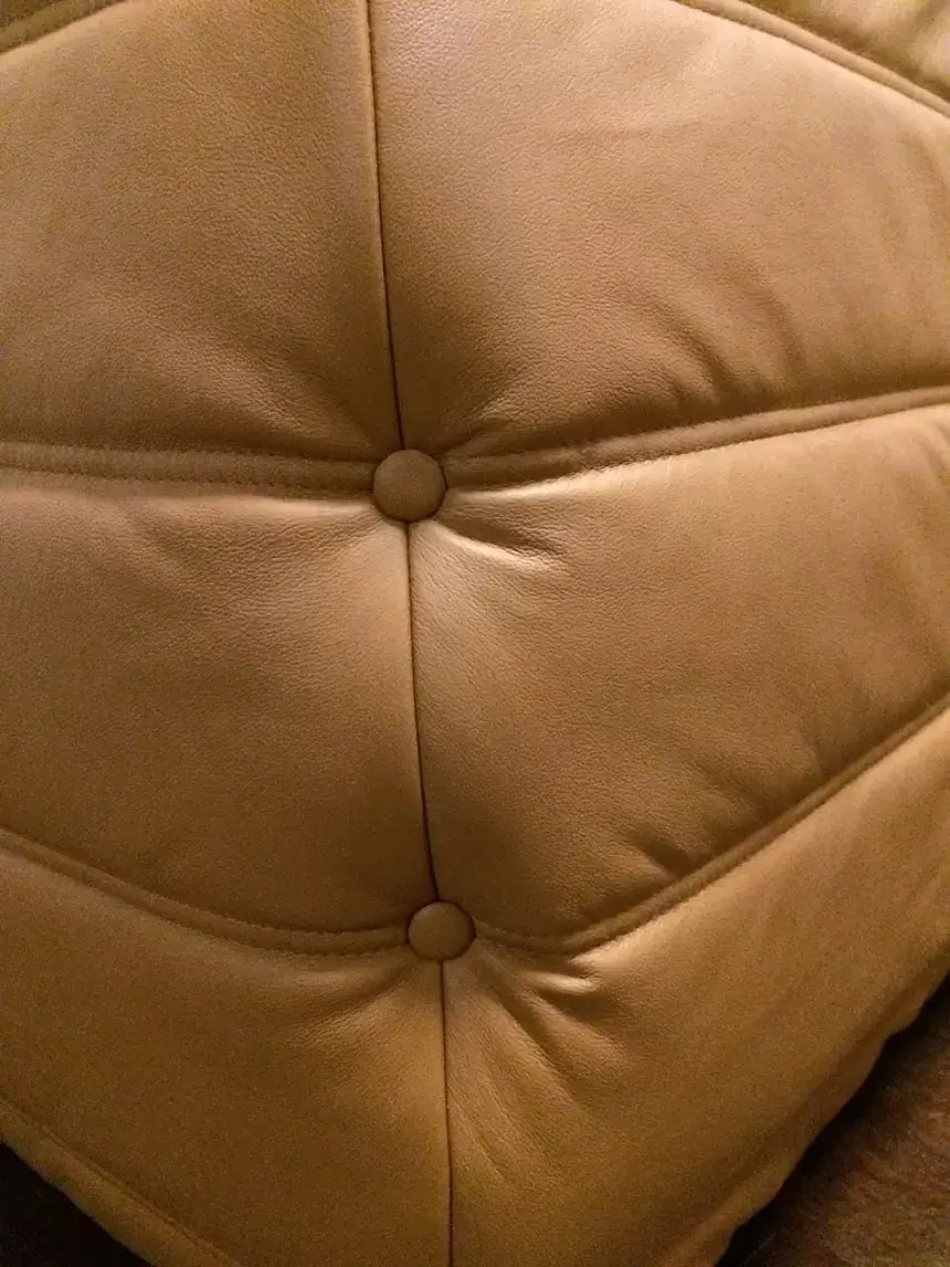 Togo Ecksofa Leder Beige 7