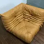 Togo Ecksofa Leder Beige 1