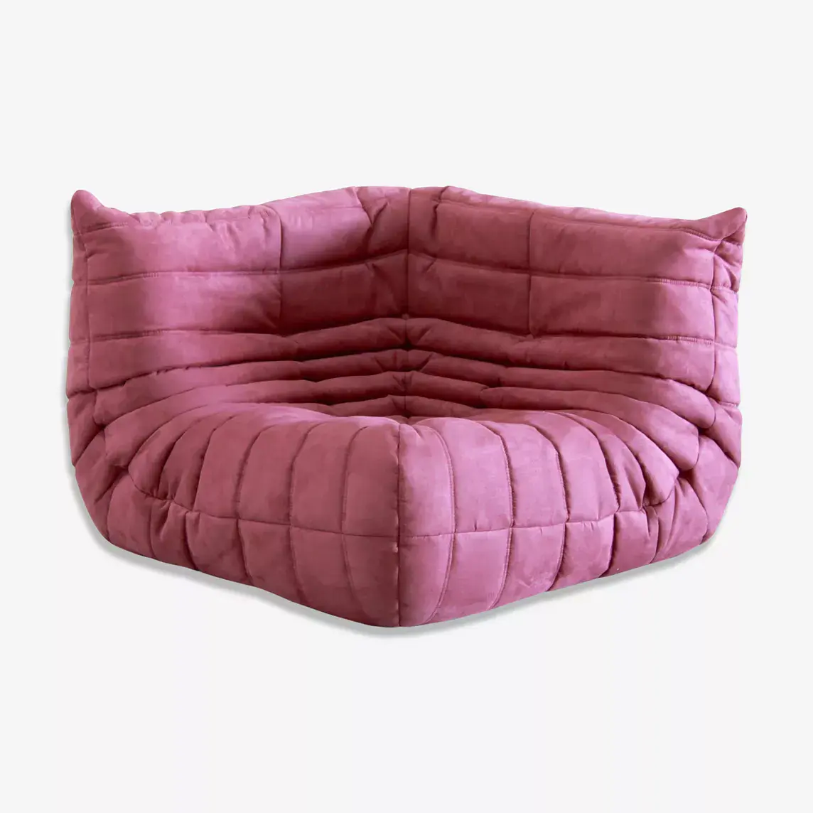 Togo Corner Sofa Fabric Fuchsia 0