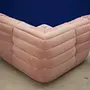Togo Ecksofa Samt Hellrosa 2
