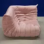 Togo Corner Sofa Velvet Light Pink 3