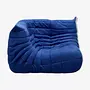 Togo Ecksofa Textil Blau 0