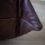 Togo Corner Sofa Pull-Up Leather Walnut Brown 3