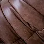 Togo Corner Sofa Pull-Up Leather Walnut Brown 5