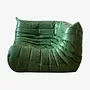 Togo Corner Sofa Pull-Up Leather Green 0