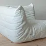 Togo Sofa Madras leather White 5
