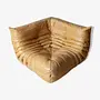 Togo Corner Sofa Pull-Up Leather Camel Brown 0