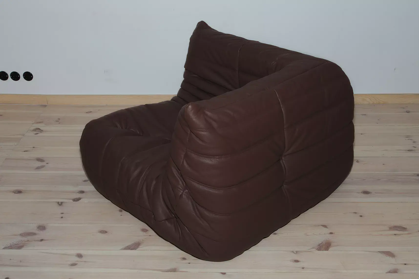 Togo Corner Sofa Madras Leather Brown 2