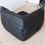 Togo Corner Sofa Madras Leather Black 3