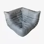 Togo Corner Sofa Madras Leather Ash Grey 0
