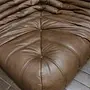 Togo Ecksofa Leder Braun 1