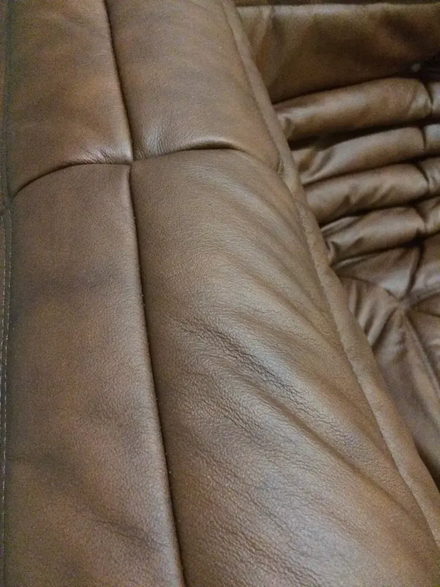 Togo Ecksofa Leder Braun 2