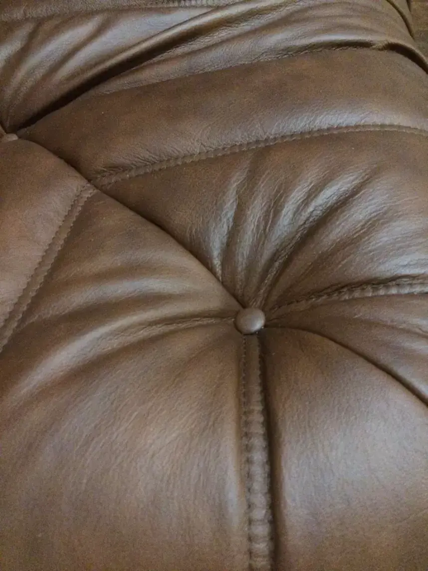 Togo Ecksofa Leder Braun 3