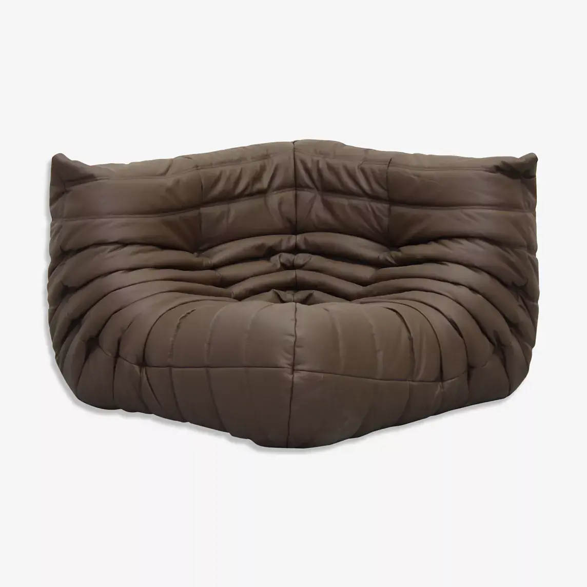 Togo Ecksofa Leder Braun 0