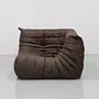 Togo Ecksofa Leder Braun 1