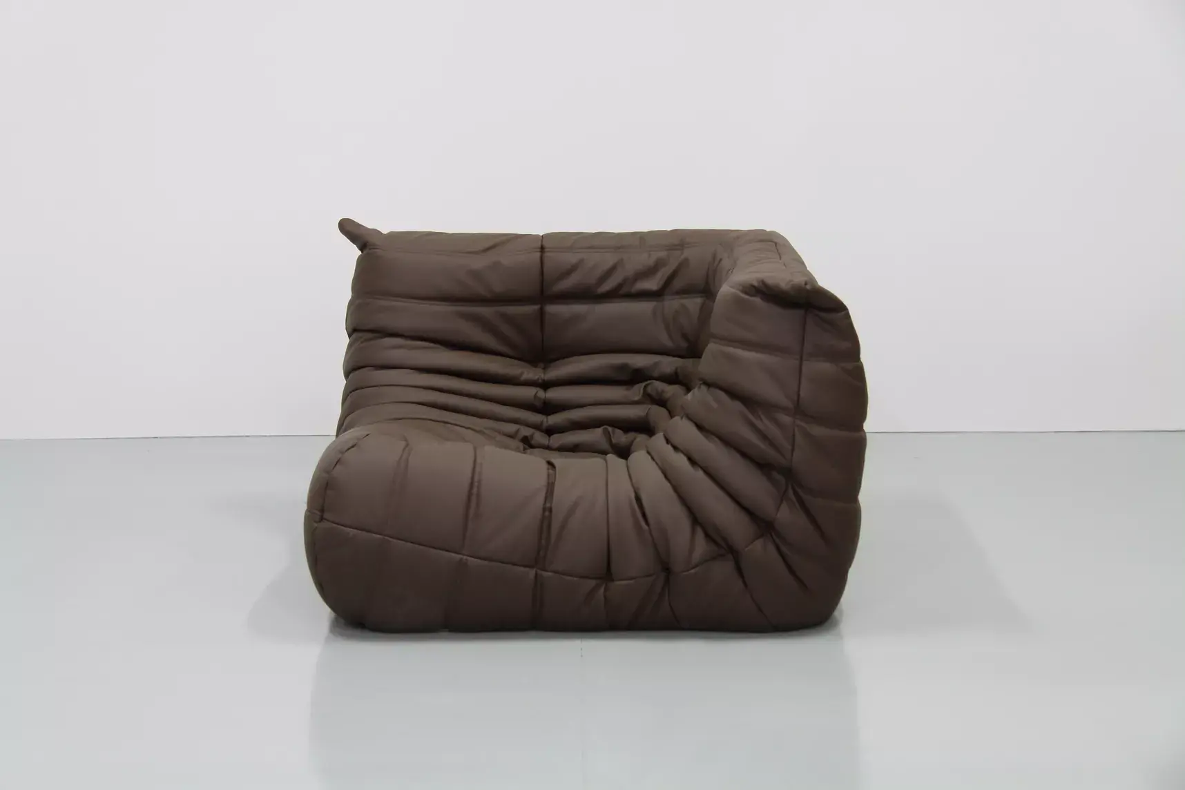 Togo Ecksofa Leder Braun 1